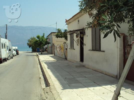 κορινθος οικοπεδο παραθαλασσιο 585 τμ με οικια εντος σχεδιου...